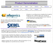 Infogenics Demo Web Site